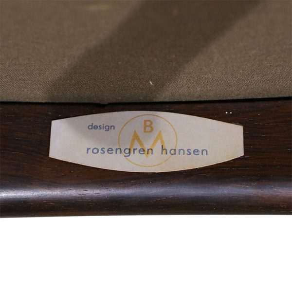 Cadeiras Henry Rosengren Hansen em pau santo e couro