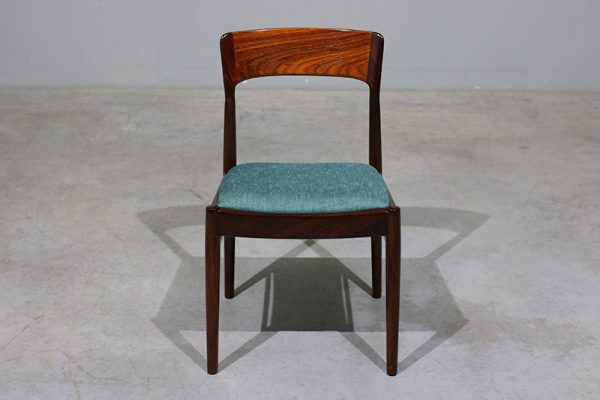 conjunto de 6 cadeiras Henning Kjaernulf em pau santo