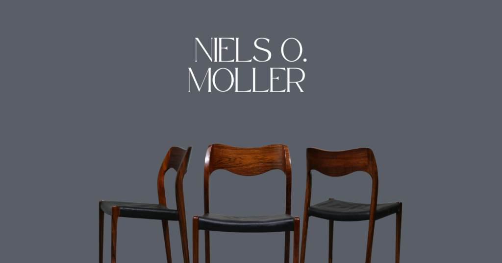 niels o. moller cadeiras modelo 71 em pau santo
